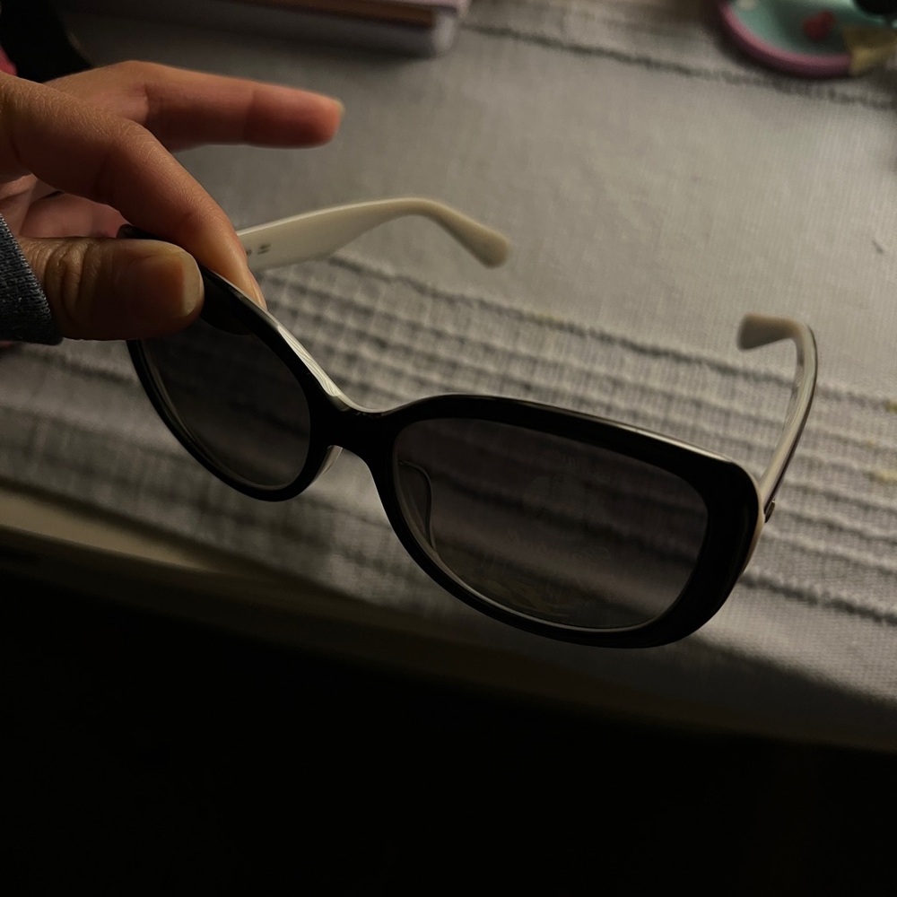 Kate Spade Amberlynn black and white sunglasses